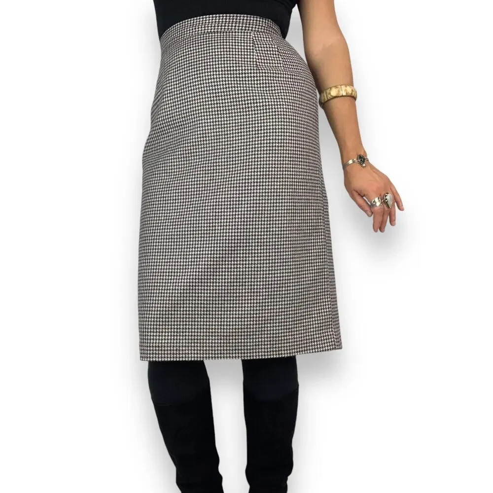 Vintage wool houndstooth pencil skirt by SAG HARBOR - Picture 12 of 16